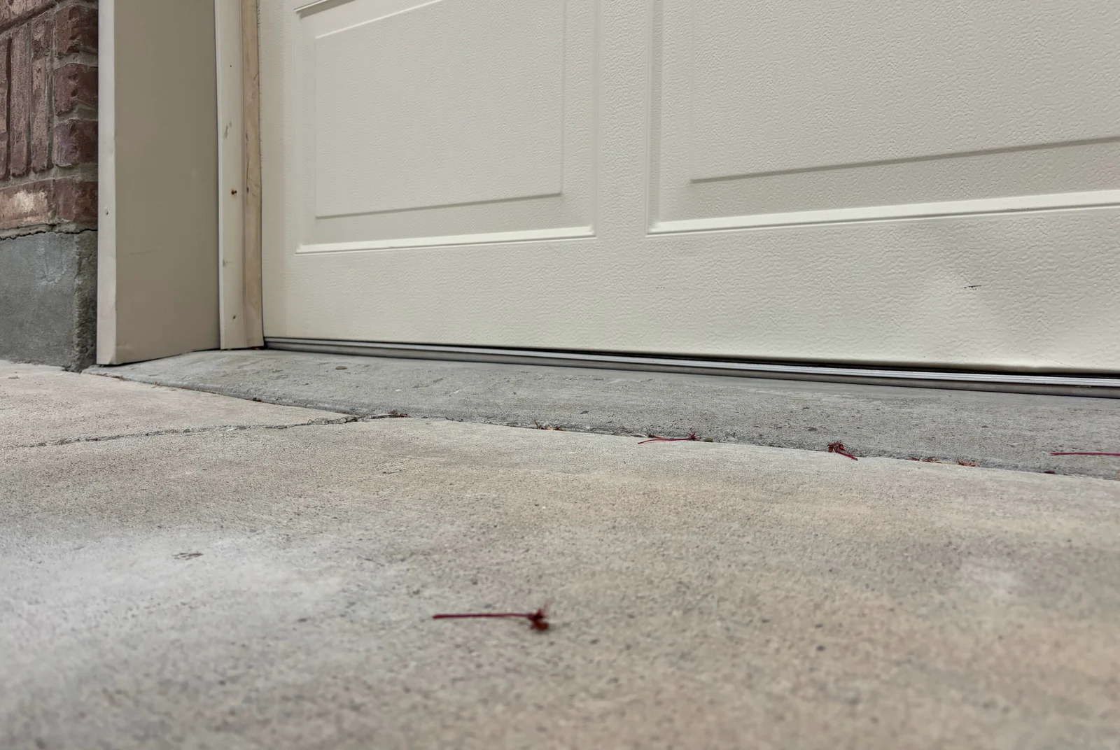 Burley driveway after void filling and leveling